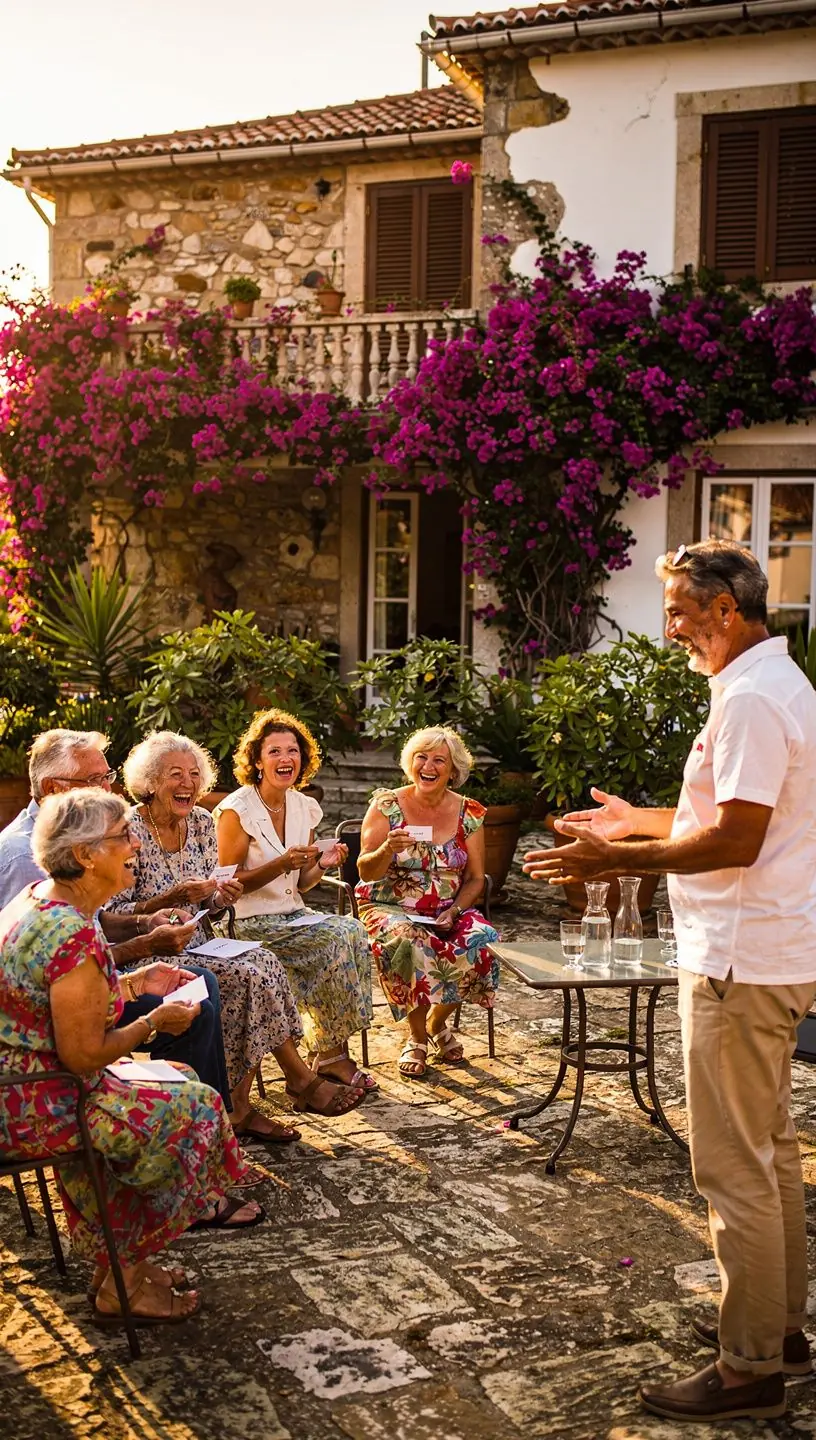 Dancers celebrating cultural traditions in retirement.