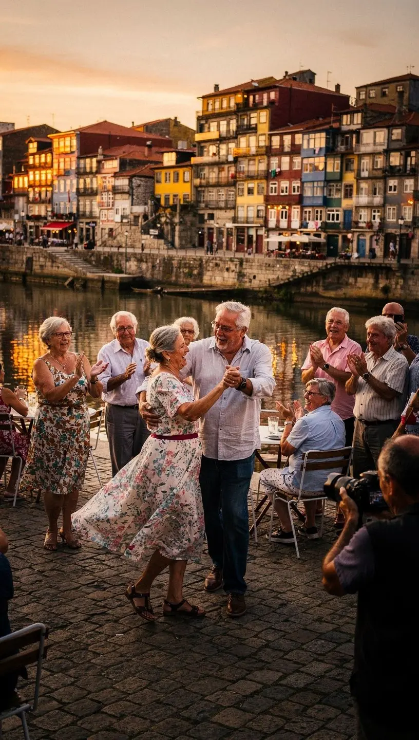 Older adults enjoying various dance styles together